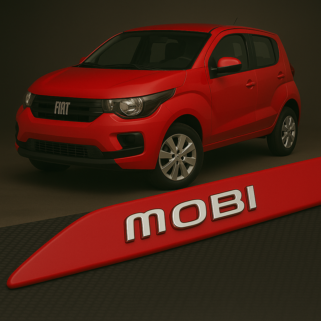 Frisos Laterais Fiat MOBI 2016 a 2025 – Modelo Ponta Facão em Todas as Cores
