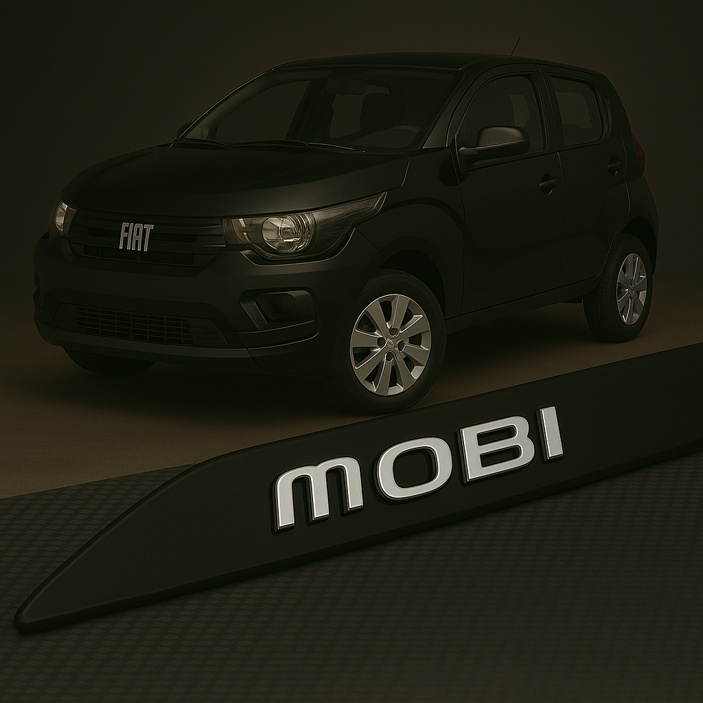Frisos Laterais Fiat MOBI 2016 a 2025 – Modelo Ponta Facão em Todas as Cores