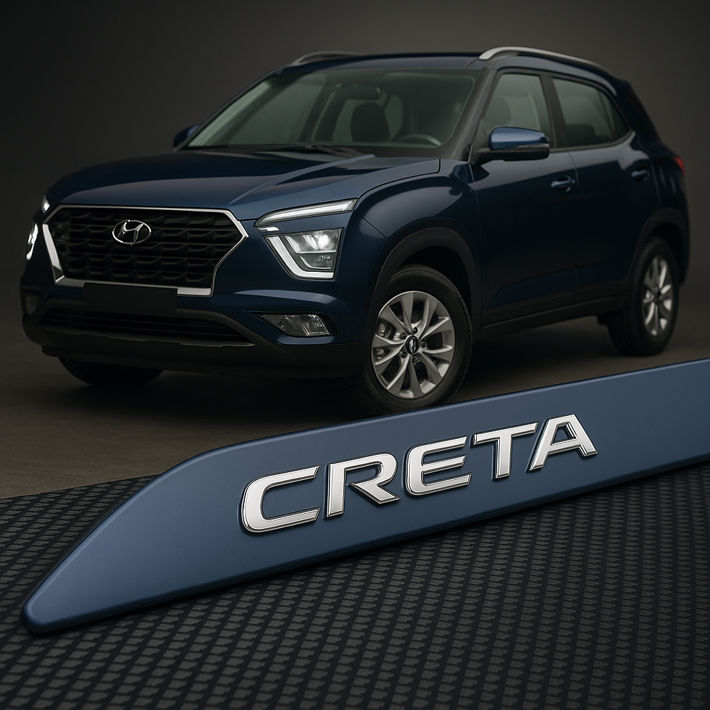 Frisos Laterais Hyundai CRETA 2017 a 2025 – Modelo Ponta Facão em Todas as Cores