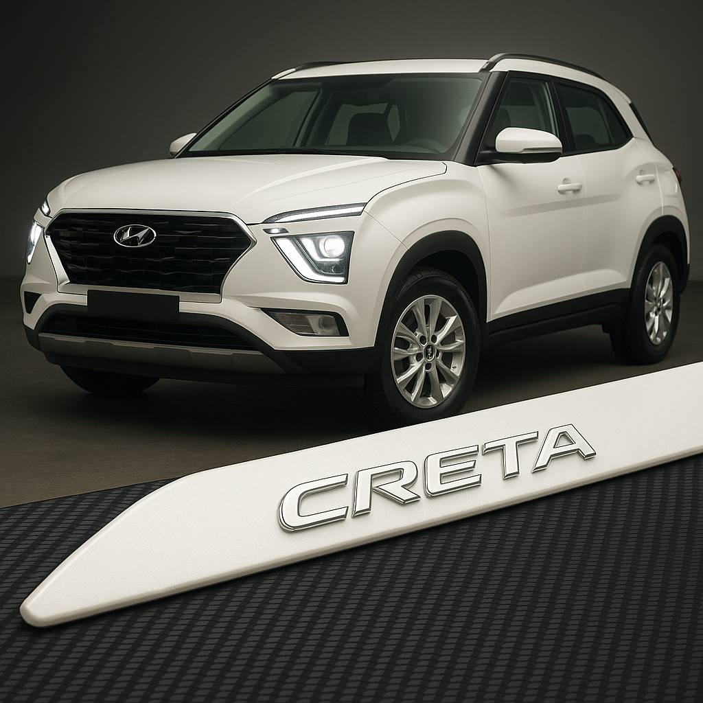 Frisos Laterais Hyundai CRETA 2017 a 2025 – Modelo Ponta Facão em Todas as Cores