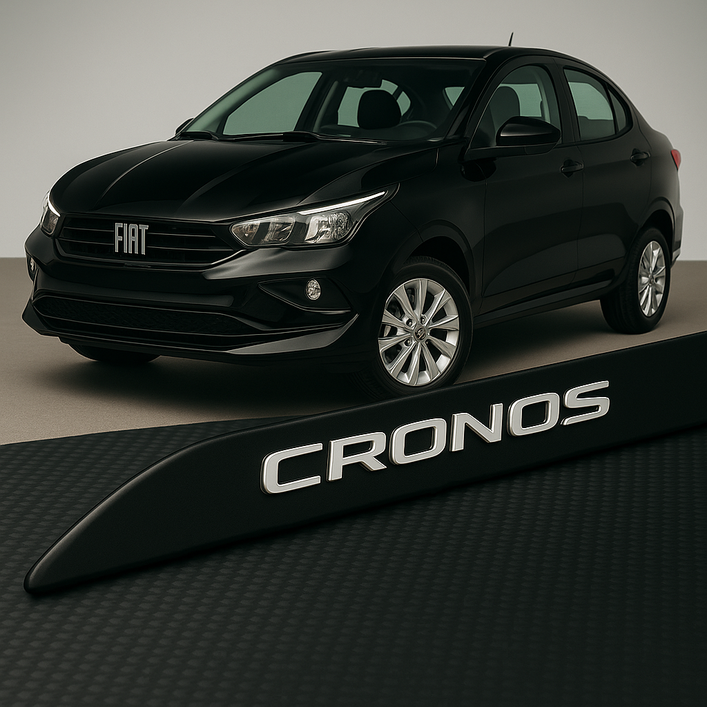 Frisos Laterais Fiat CRONOS 2018 a 2025 – Modelo Ponta Facão em Todas as Cores