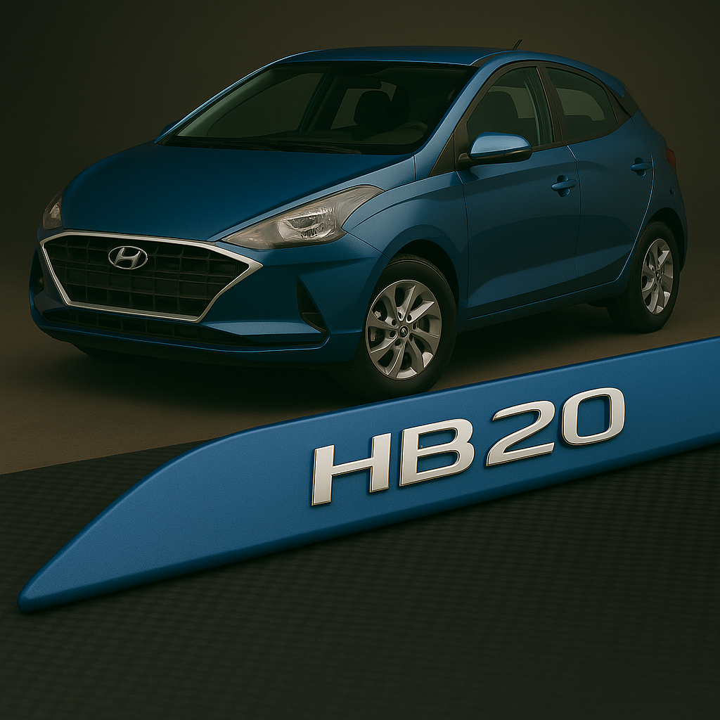 Frisos Laterais Hyundai HB20 2012 a 2025 – Modelo Ponta Facão em Todas as Cores