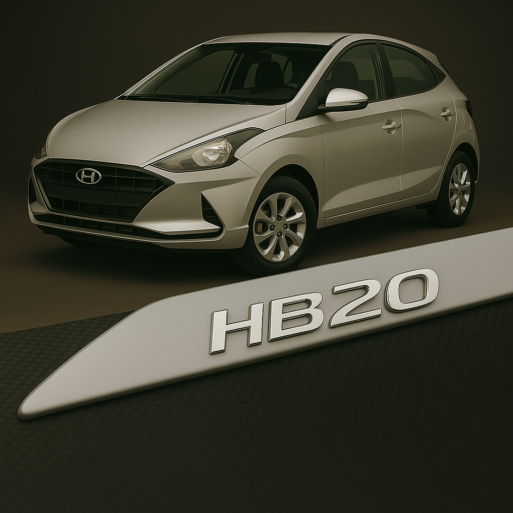 Frisos Laterais Hyundai HB20 2012 a 2025 – Modelo Ponta Facão em Todas as Cores
