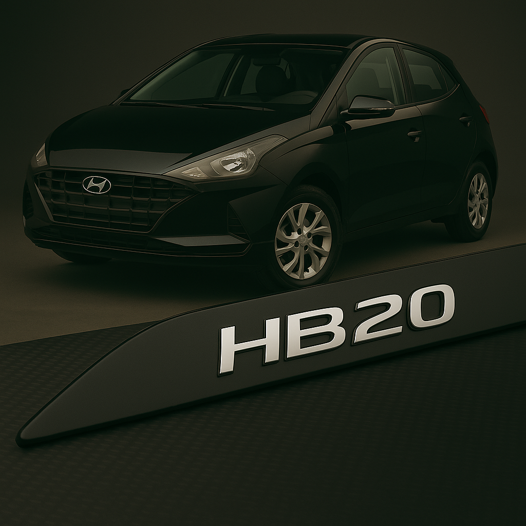 Frisos Laterais Hyundai HB20 2012 a 2025 – Modelo Ponta Facão em Todas as Cores