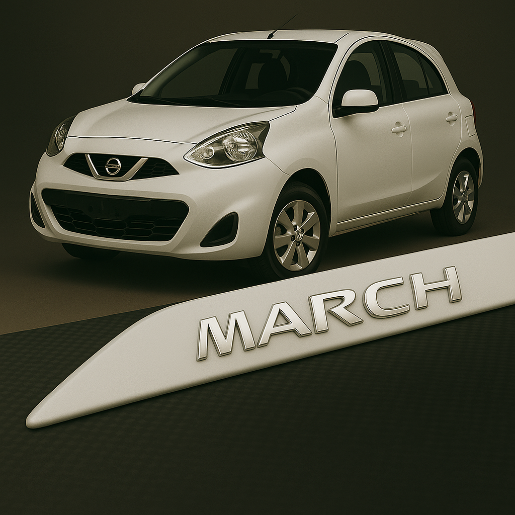 Frisos Laterais Nissan MARCH 2011 a 2020 – Modelo Ponta Facão em Todas as Cores