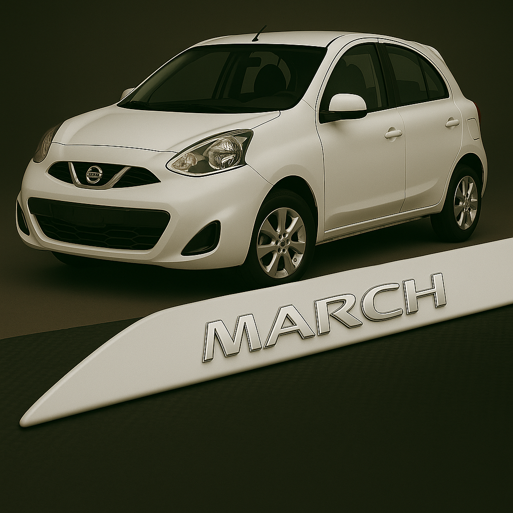 Frisos Laterais Nissan MARCH 2011 a 2020 – Modelo Ponta Facão em Todas as Cores