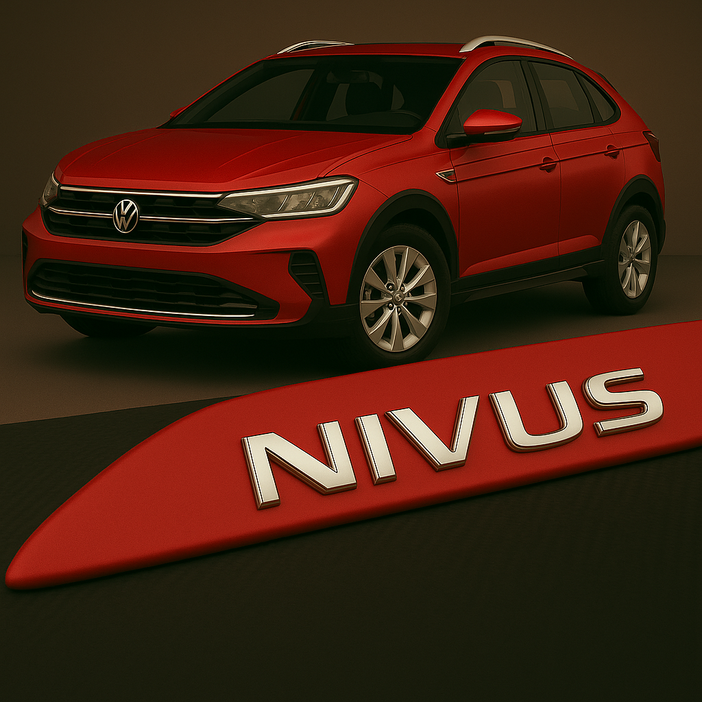 Frisos Laterais Volkswagen NIVUS 2020 a 2025 – Modelo Ponta Facão em Todas as Cores