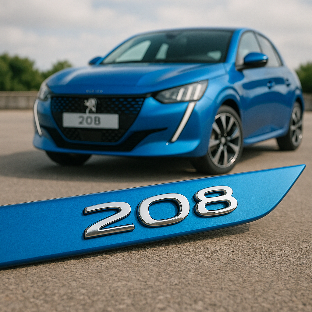 Frisos Laterais Peugeot 208¨ 2020 a 2025 – Modelo Ponta Facão em Todas as Cores