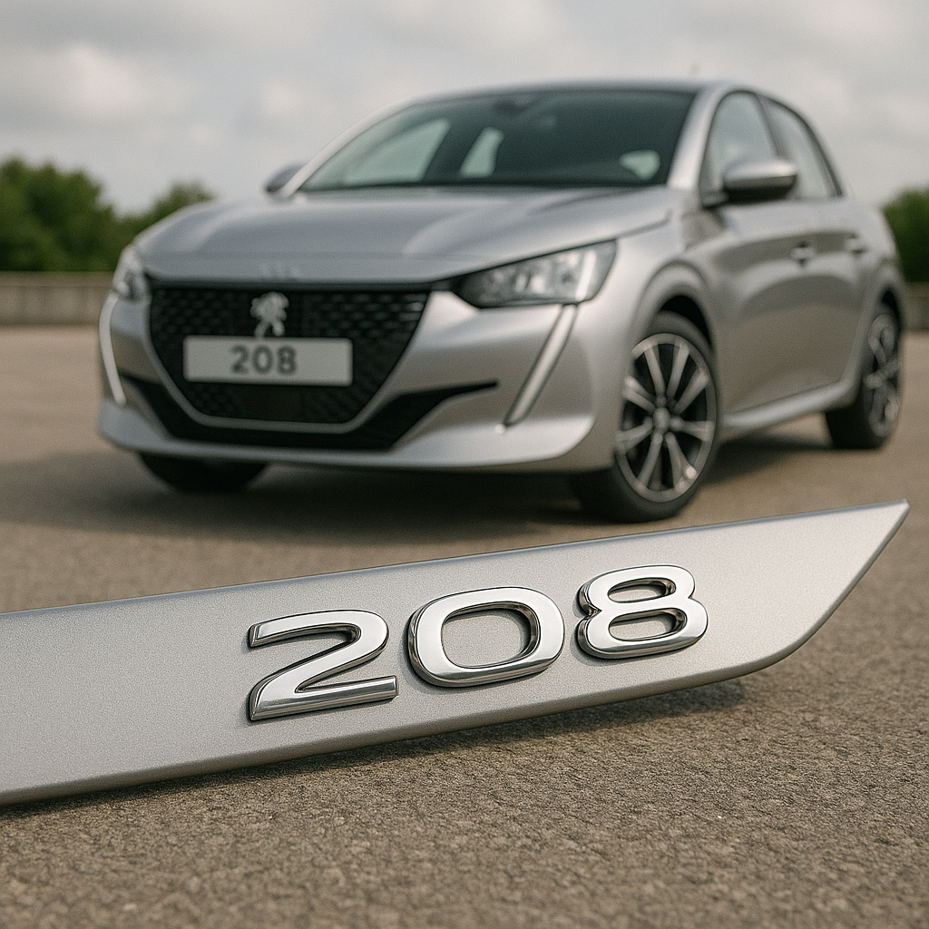 Frisos Laterais Peugeot 208¨ 2020 a 2025 – Modelo Ponta Facão em Todas as Cores