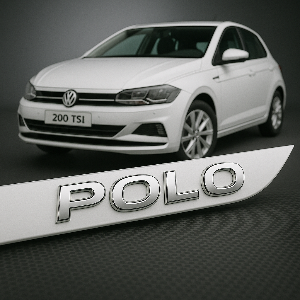 Frisos Laterais Volkswagen POLO 2017 a 2025 – Modelo Ponta Facão em Todas as Cores