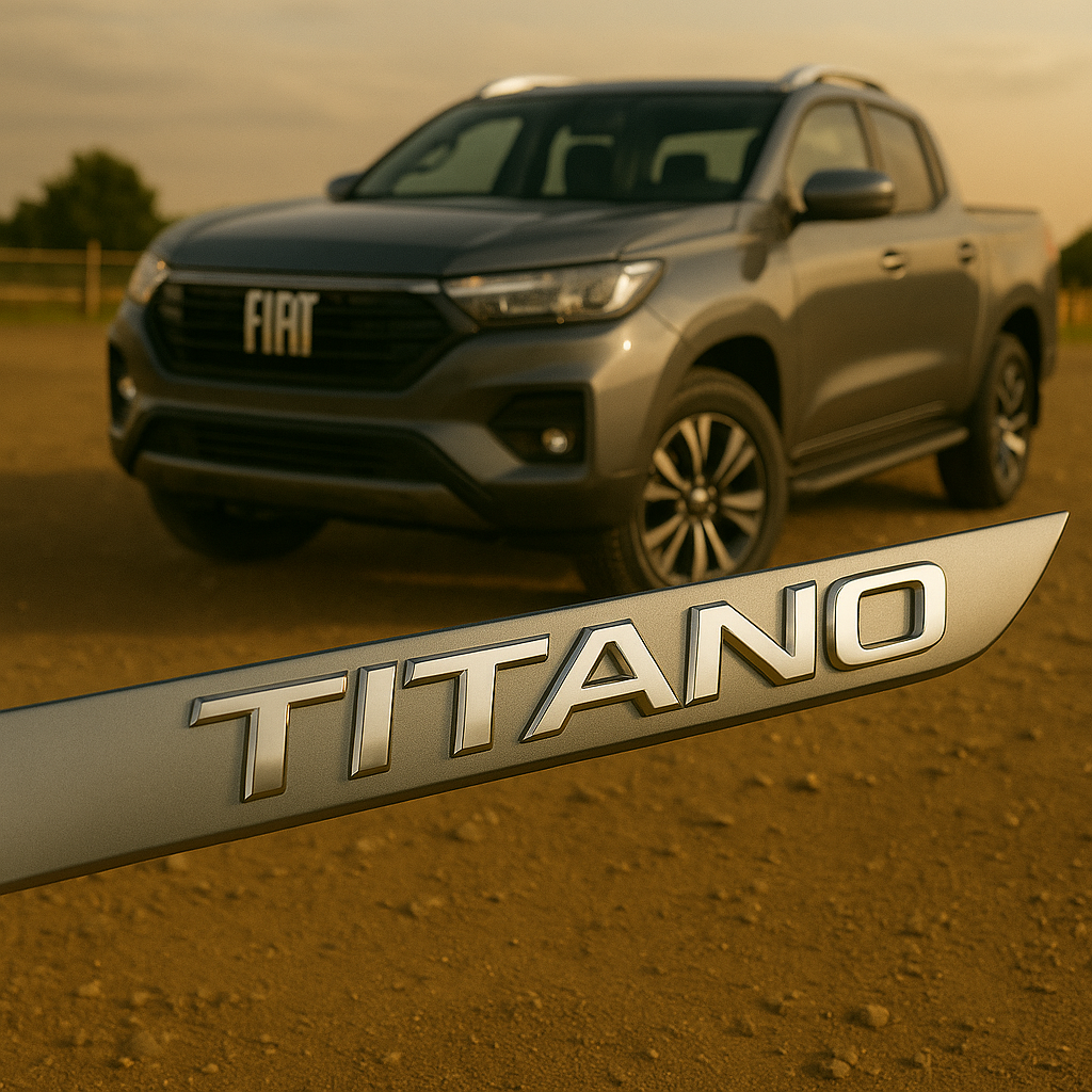 Frisos Laterais Fiat TITANO 2024 a 2025 – Modelo Ponta Facão em Todas as Cores