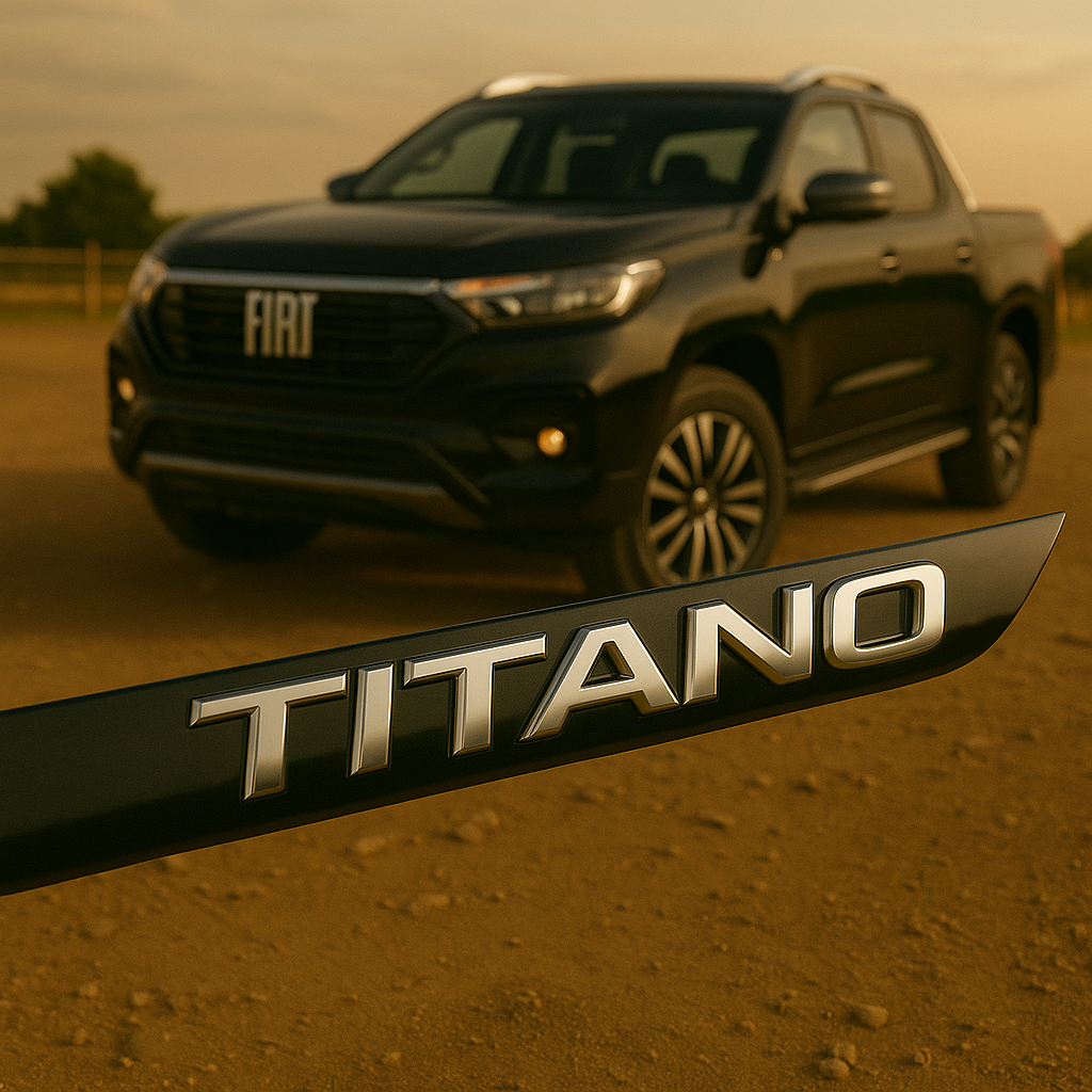 Frisos Laterais Fiat TITANO 2024 a 2025 – Modelo Ponta Facão em Todas as Cores