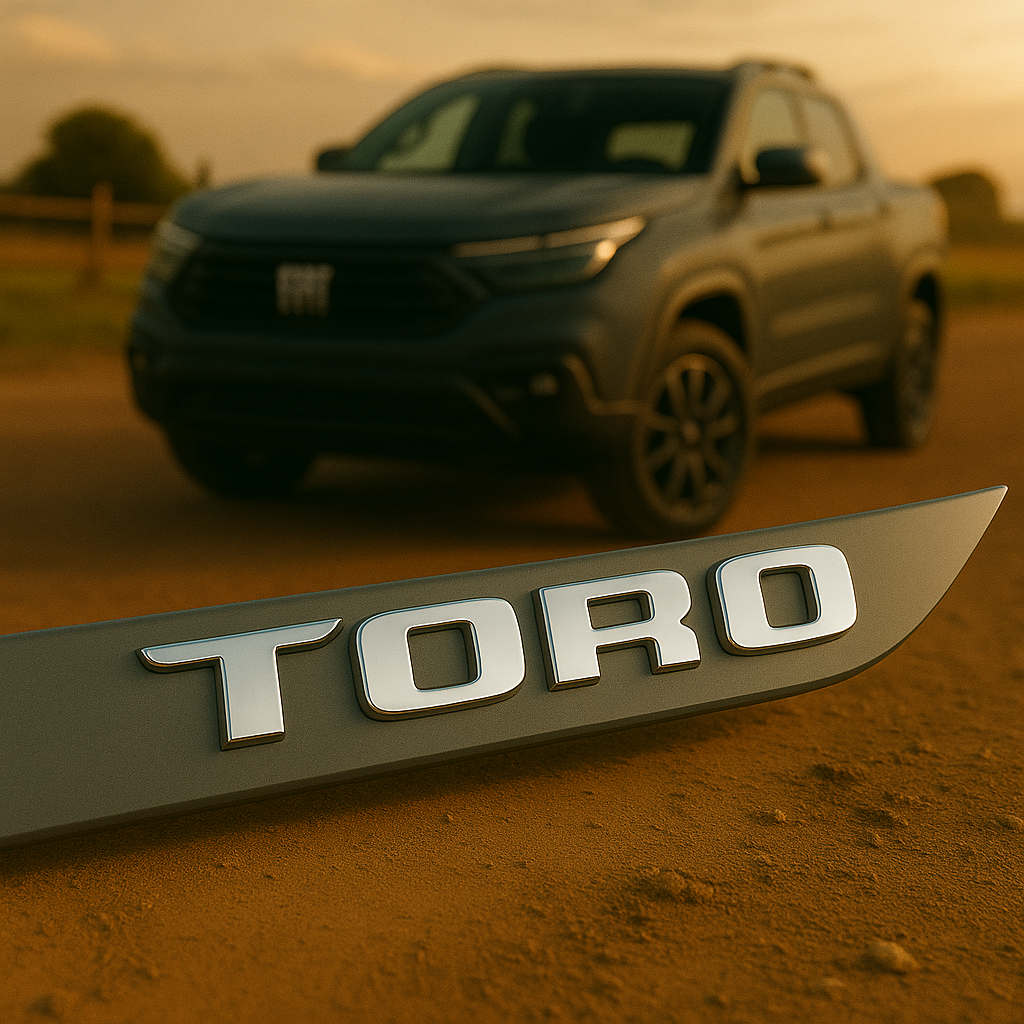 Frisos Laterais Fiat TORO 2016 a 2025 – Modelo Ponta Facão em Todas as Cores