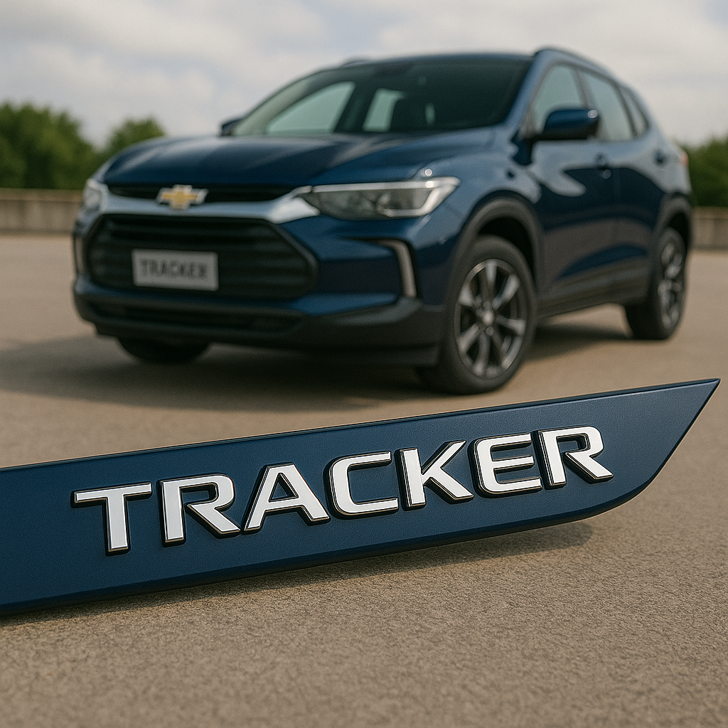 Frisos Laterais Chevrolet TRACKER 2020 a 2025 – Modelo Ponta Facão em Todas as Cores