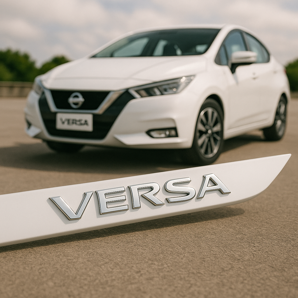 Frisos Laterais Nissan VERSA 2015 a 2025 – Modelo Ponta Facão em Todas as Cores