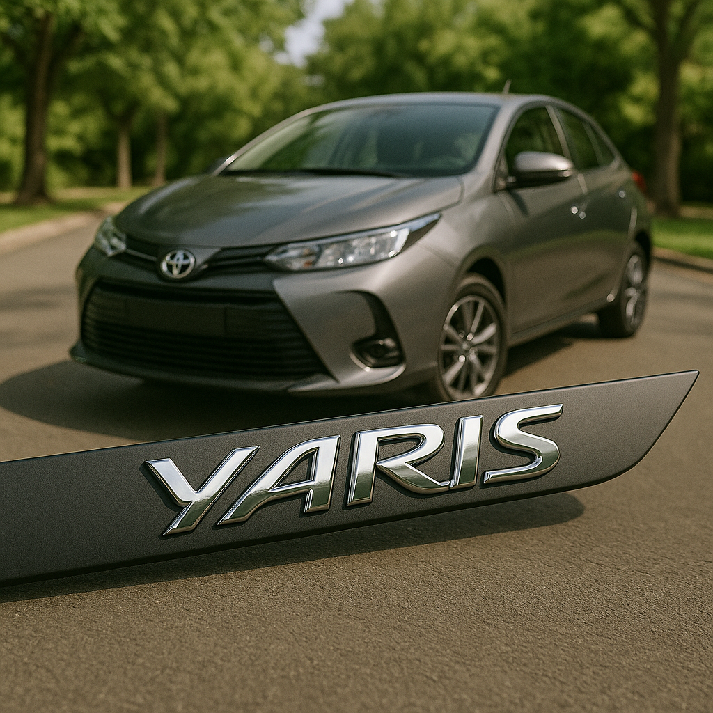 Frisos Laterais Toyota YARIS Hatch/Sedan 2018 a 2025 – Modelo Ponta Facão em Todas as Cores
