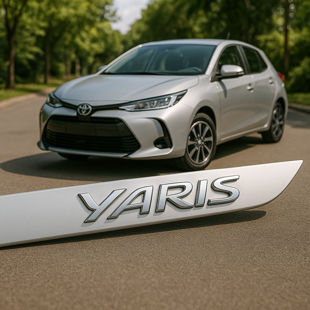 Frisos Laterais Toyota YARIS Hatch/Sedan 2018 a 2025 – Modelo Ponta Facão em Todas as Cores