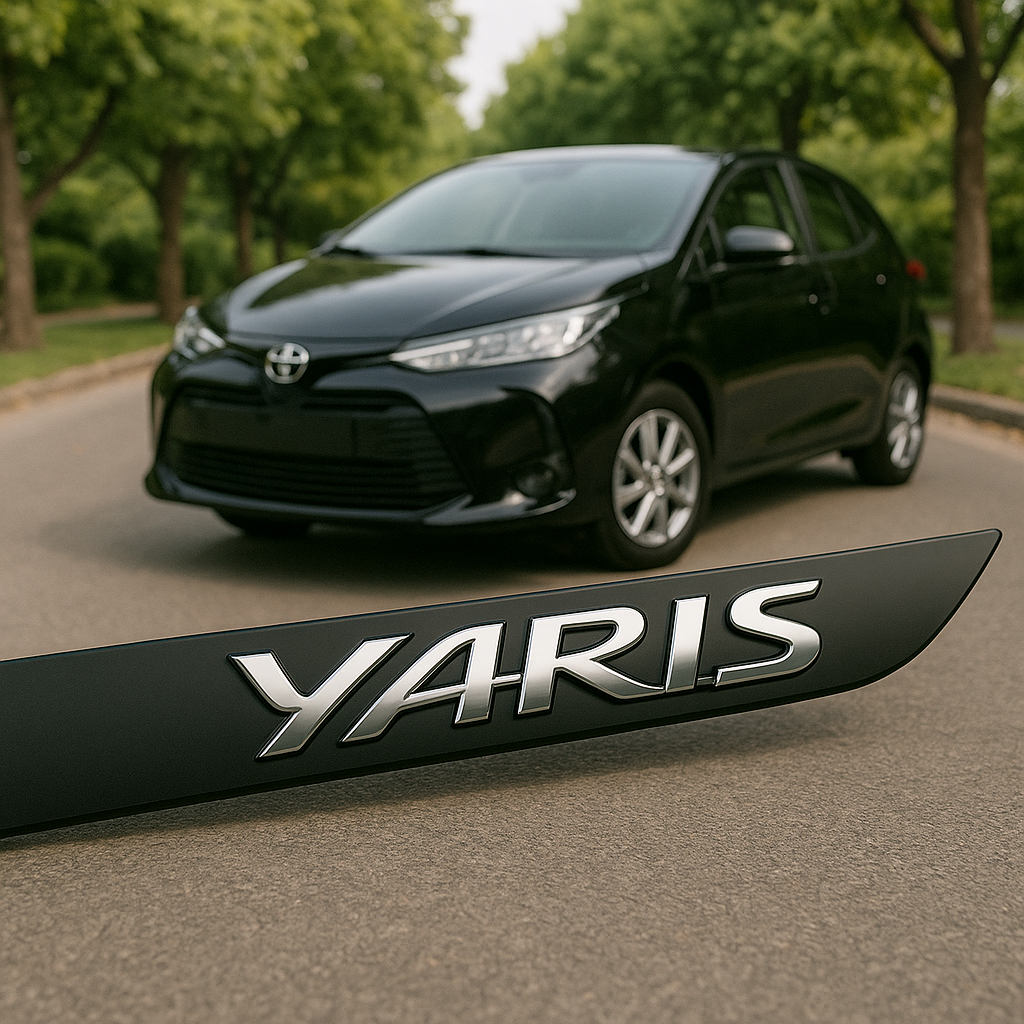 Frisos Laterais Toyota YARIS Hatch/Sedan 2018 a 2025 – Modelo Ponta Facão em Todas as Cores