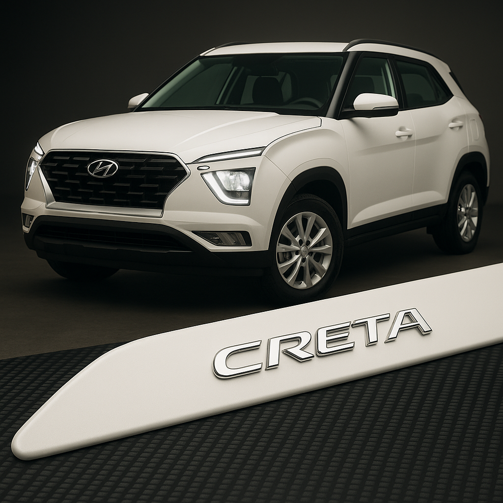 Frisos Laterais Hyundai CRETA 2017 a 2025 – Modelo Ponta Facão em Todas as Cores