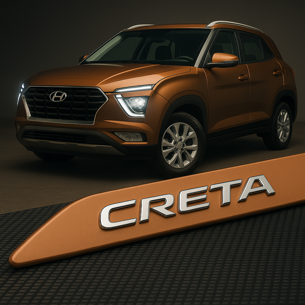 Frisos Laterais Hyundai CRETA 2017 a 2025 – Modelo Ponta Facão em Todas as Cores