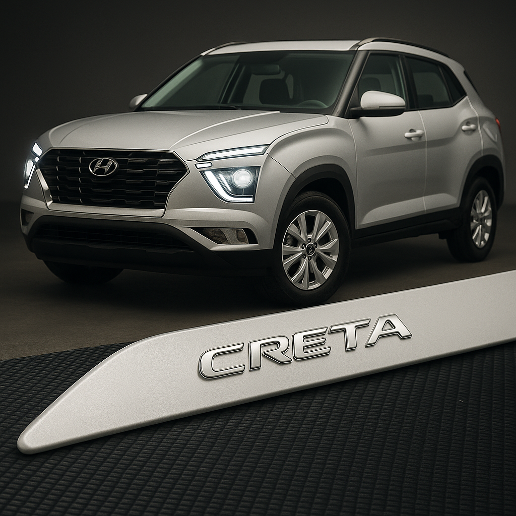 Frisos Laterais Hyundai CRETA 2017 a 2025 – Modelo Ponta Facão em Todas as Cores