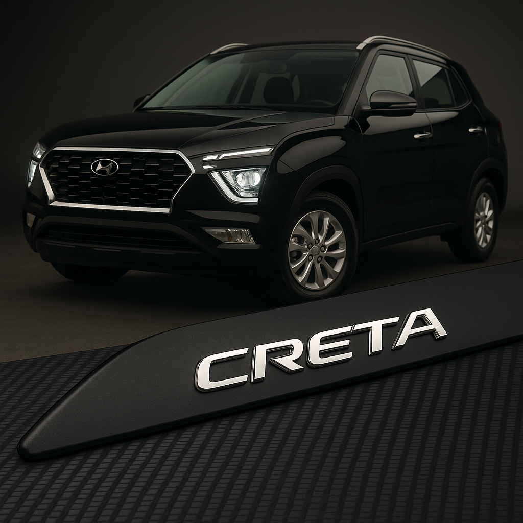 Frisos Laterais Hyundai CRETA 2017 a 2025 – Modelo Ponta Facão em Todas as Cores
