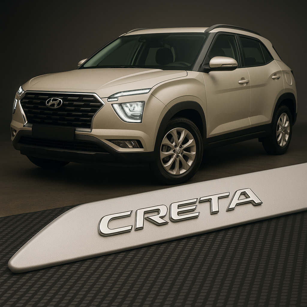 Frisos Laterais Hyundai CRETA 2017 a 2025 – Modelo Ponta Facão em Todas as Cores