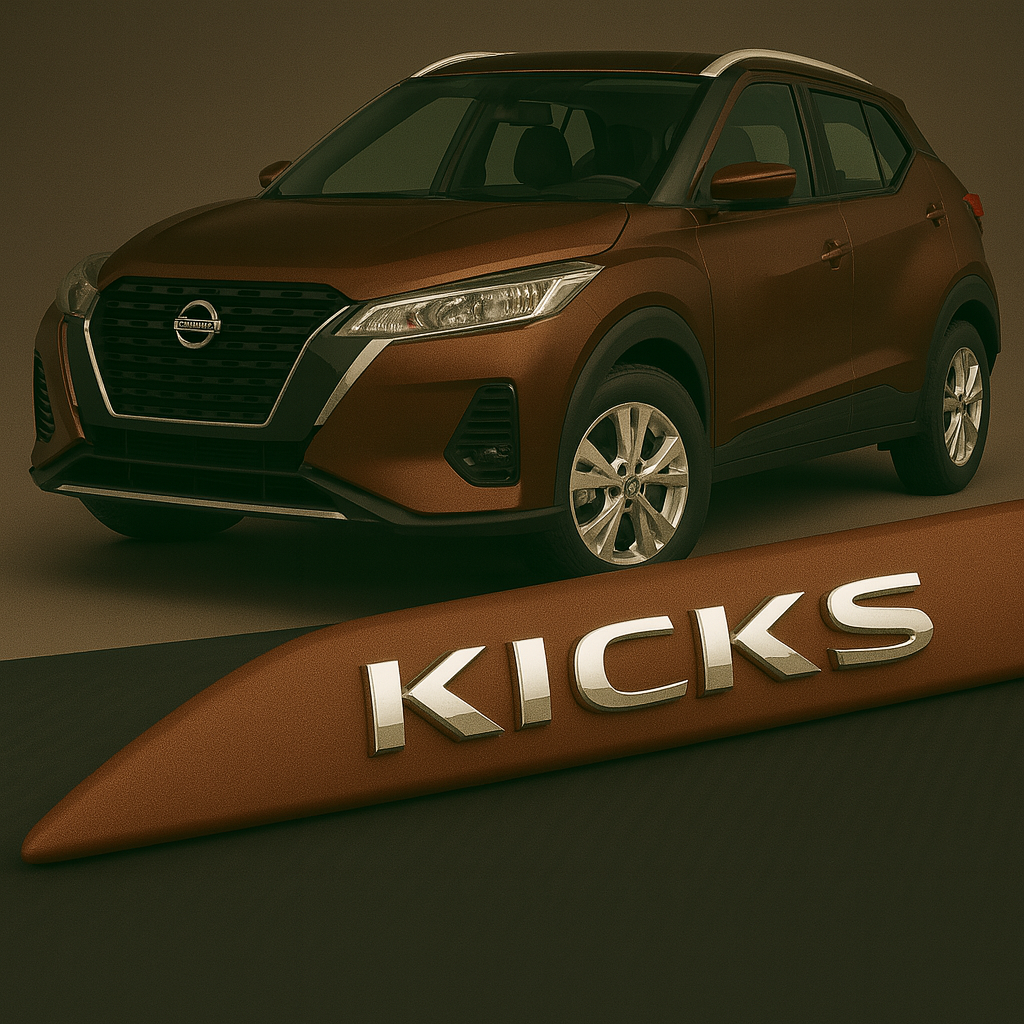 Frisos Laterais Nissan KICKS 2016 a 2025 – Modelo Ponta Facão em Todas as Cores