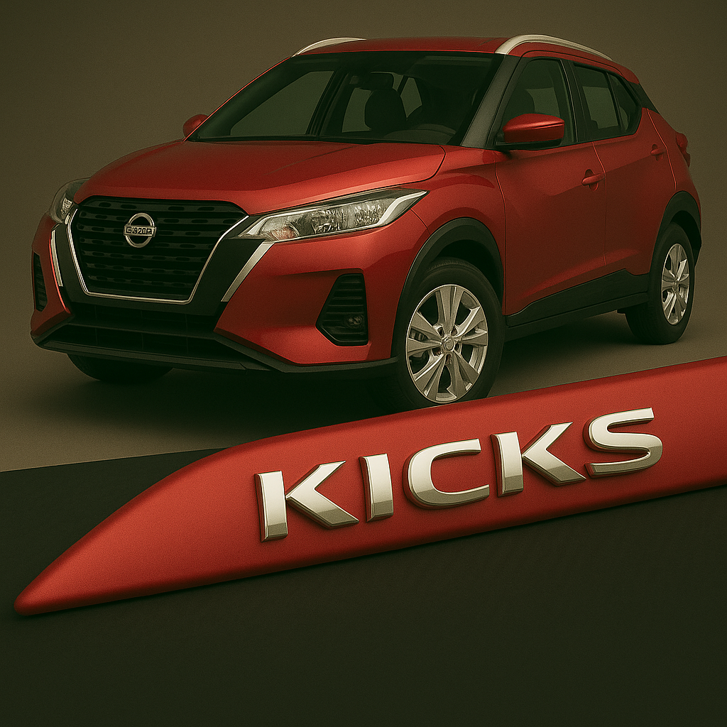 Frisos Laterais Nissan KICKS 2016 a 2025 – Modelo Ponta Facão em Todas as Cores