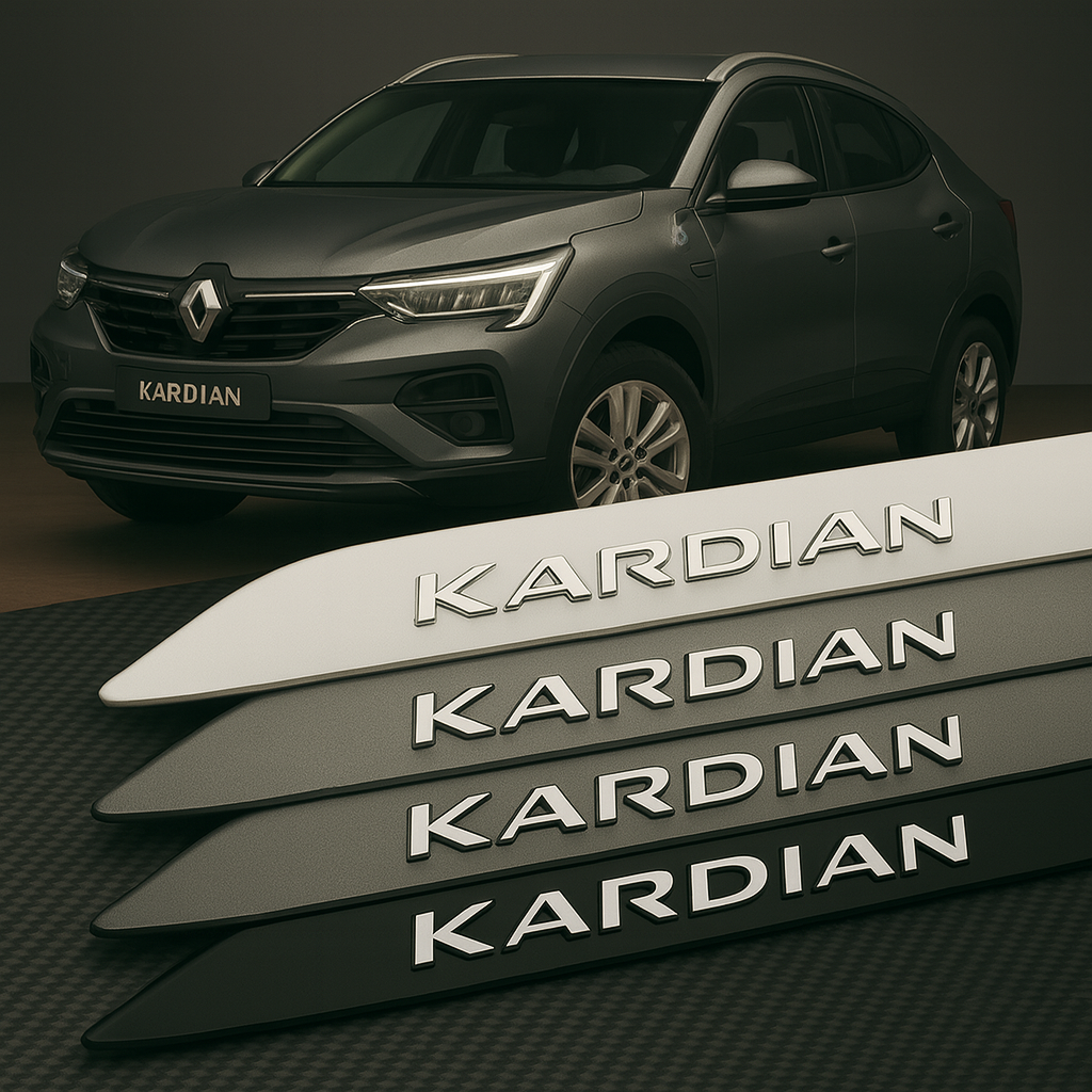 Frisos Laterais Renault KARDIAN 2024 a 2025 – Modelo Ponta Facão em Todas as Cores