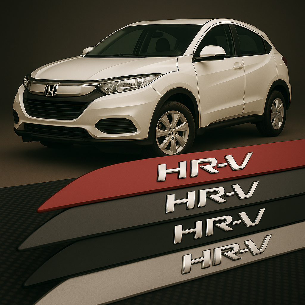 Frisos Laterais Honda HRV 2016 a 2022 – Modelo Ponta Facão em Todas as Cores