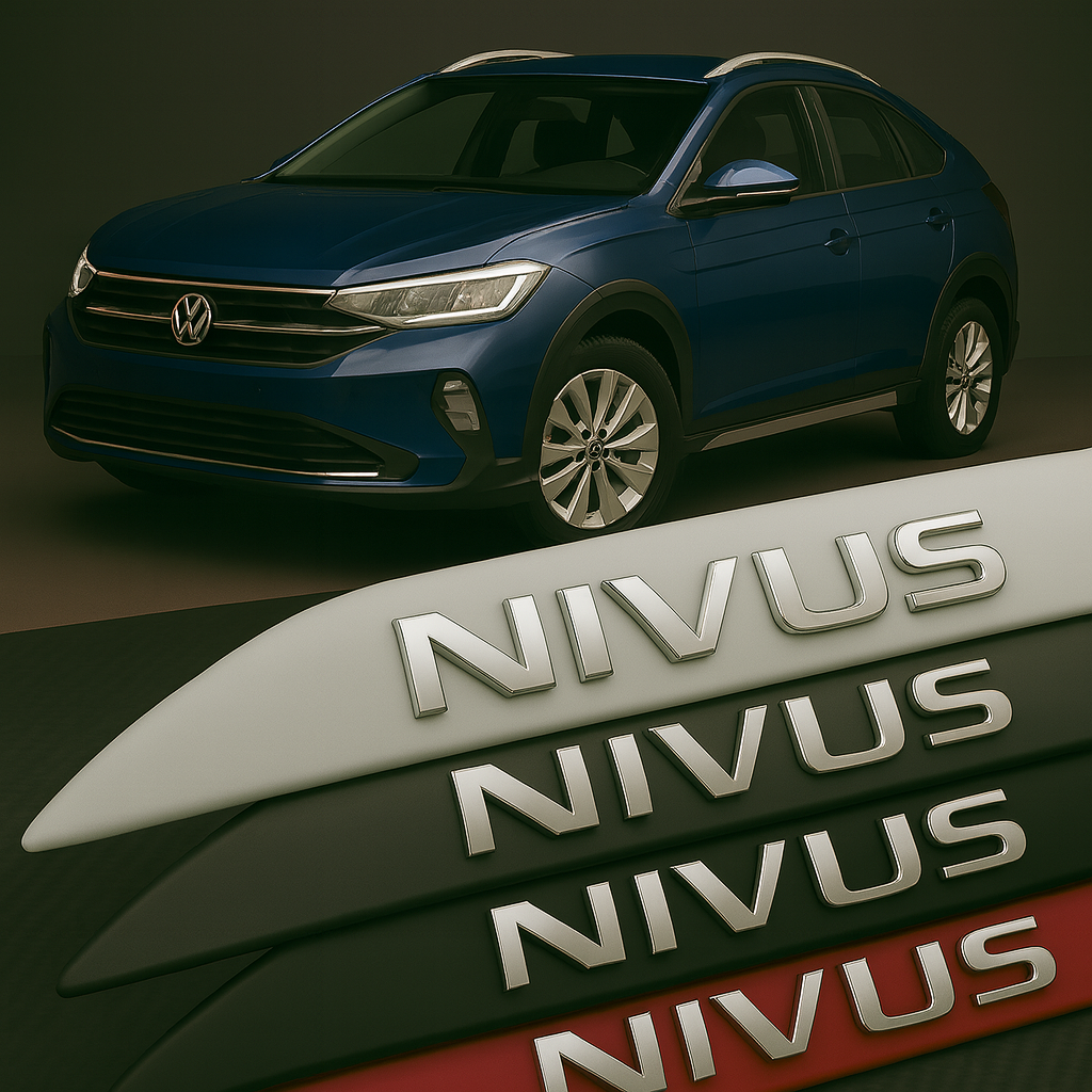 Frisos Laterais Volkswagen NIVUS 2020 a 2025 – Modelo Ponta Facão em Todas as Cores