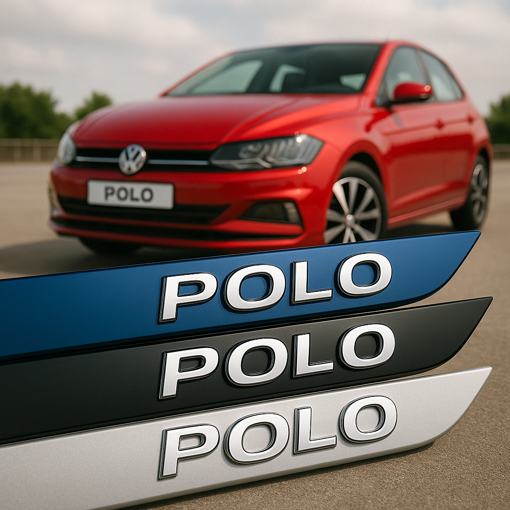 Frisos Laterais Volkswagen POLO 2017 a 2025 – Modelo Ponta Facão em Todas as Cores