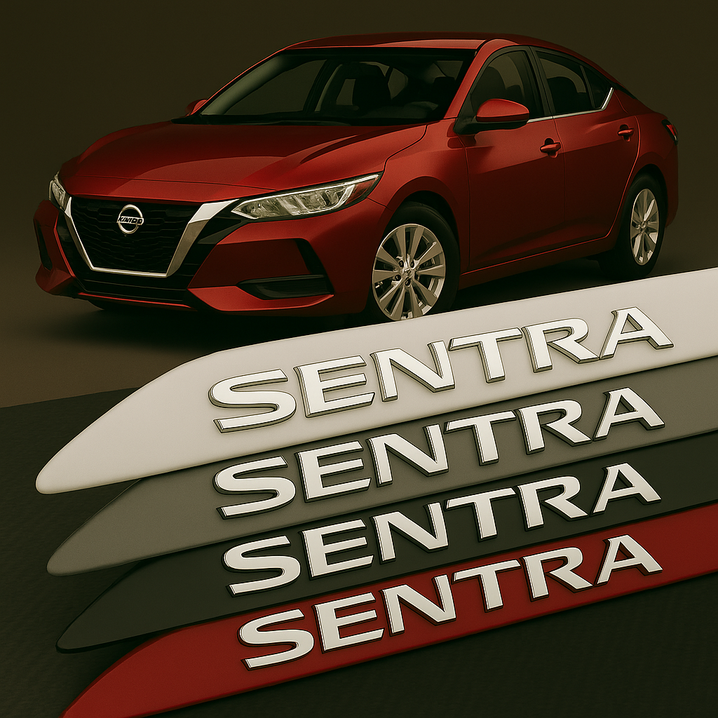 Frisos Laterais Nissan SENTRA 2017 a 2025 – Modelo Ponta Facão em Todas as Cores