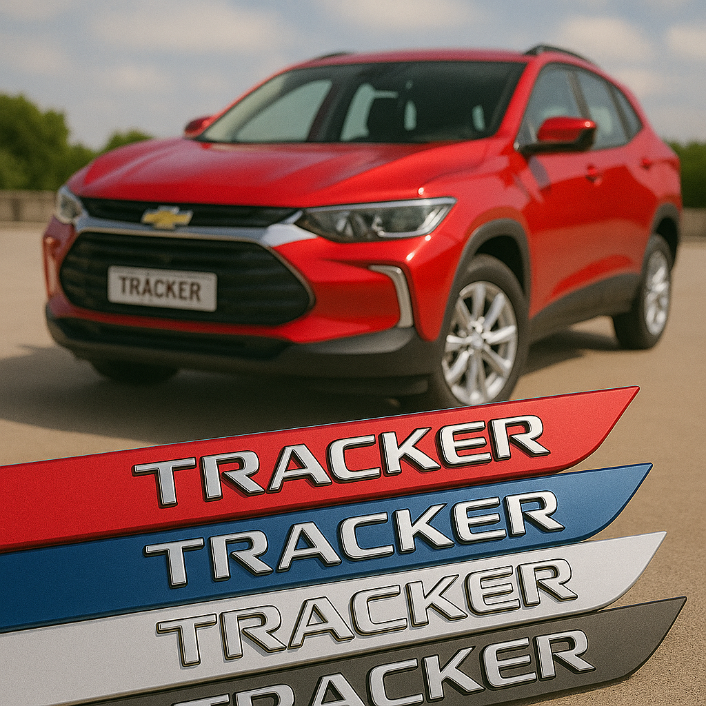 Frisos Laterais Chevrolet TRACKER 2020 a 2025 – Modelo Ponta Facão em Todas as Cores
