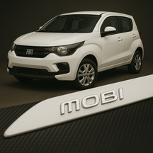 Frisos Laterais Fiat MOBI 2016 a 2025 – Modelo Ponta Facão em Todas as Cores
