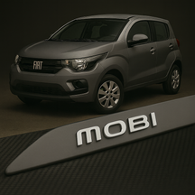 Frisos Laterais Fiat MOBI 2016 a 2025 – Modelo Ponta Facão em Todas as Cores
