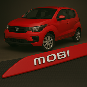 Frisos Laterais Fiat MOBI 2016 a 2025 – Modelo Ponta Facão em Todas as Cores