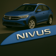 Frisos Laterais Volkswagen NIVUS 2020 a 2025 – Modelo Ponta Facão em Todas as Cores