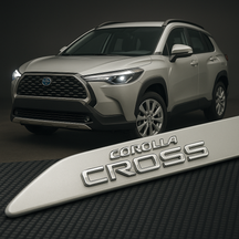 Frisos Laterais Toyota Corolla CROSS 2022 a 2025 – Modelo Ponta Facão em Todas as Cores