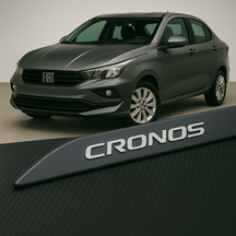Frisos Laterais Fiat CRONOS 2018 a 2025 – Modelo Ponta Facão em Todas as Cores