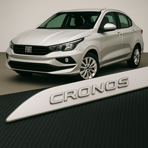 Frisos Laterais Fiat CRONOS 2018 a 2025 – Modelo Ponta Facão em Todas as Cores