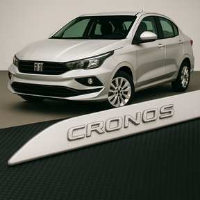 Frisos Laterais Fiat CRONOS 2018 a 2025 – Modelo Ponta Facão em Todas as Cores