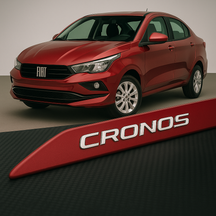 Frisos Laterais Fiat CRONOS 2018 a 2025 – Modelo Ponta Facão em Todas as Cores