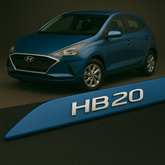 Frisos Laterais Hyundai HB20 2012 a 2025 – Modelo Ponta Facão em Todas as Cores