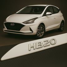 Frisos Laterais Hyundai HB20 2012 a 2025 – Modelo Ponta Facão em Todas as Cores