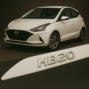 Frisos Laterais Hyundai HB20 2012 a 2025 – Modelo Ponta Facão em Todas as Cores