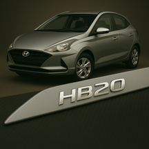 Frisos Laterais Hyundai HB20 2012 a 2025 – Modelo Ponta Facão em Todas as Cores
