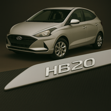 Frisos Laterais Hyundai HB20 2012 a 2025 – Modelo Ponta Facão em Todas as Cores