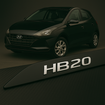 Frisos Laterais Hyundai HB20 2012 a 2025 – Modelo Ponta Facão em Todas as Cores